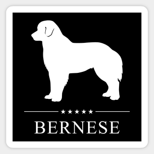 Bernese Dog White Silhouette Sticker